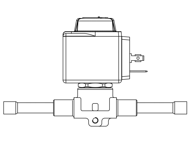 常閉電磁閥1028/M10A7,內(nèi)連焊接接頭,直動(dòng)式