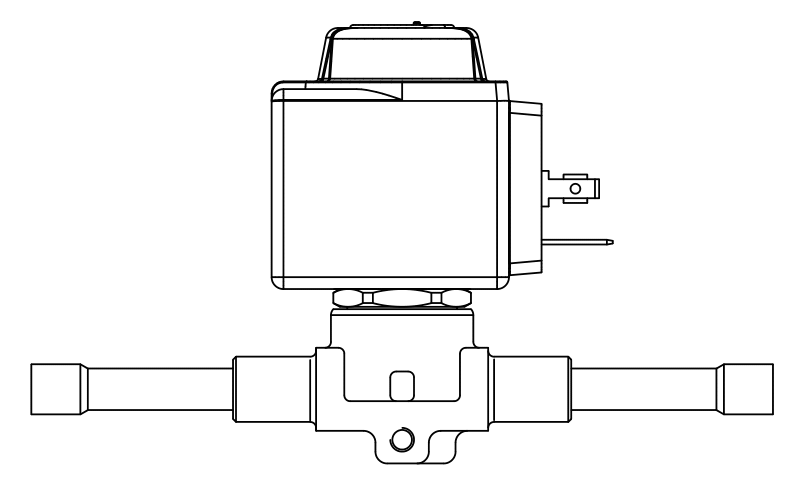 常閉電磁閥1028N/3A6,內(nèi)連焊接接頭,直動式