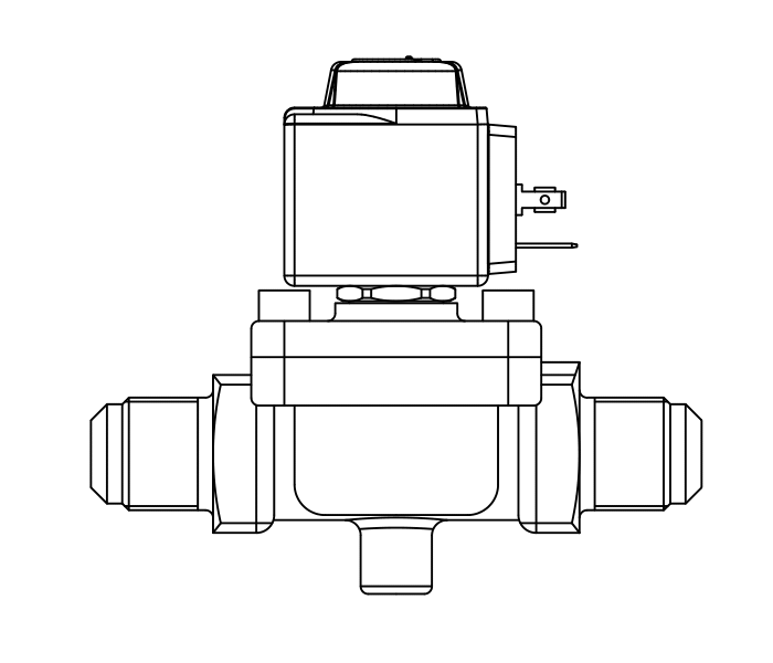 常閉電磁閥1040/4A6,SAE直螺紋接頭,活塞先導(dǎo)式