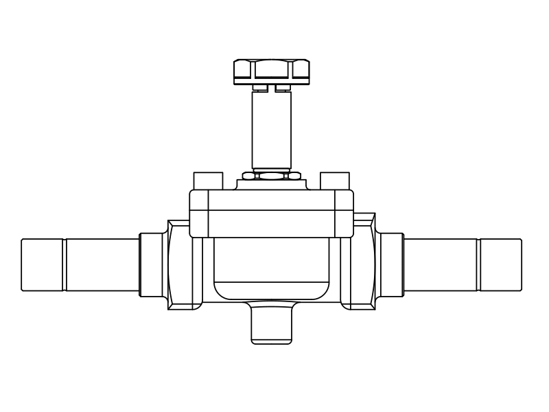 常閉電磁閥1059/9S,內(nèi)連焊接接頭,活塞先導(dǎo)式