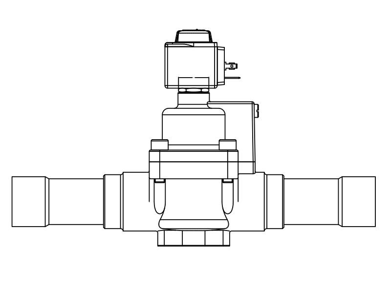 常閉電磁閥1078/M42A7,內(nèi)連焊接接頭,活塞先導(dǎo)式