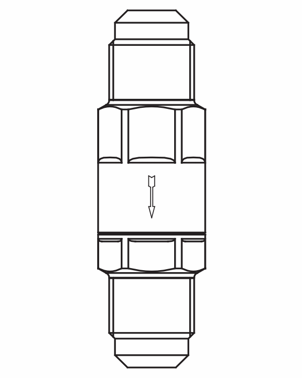 止回閥3112/4,SAE擴(kuò)口接頭直通