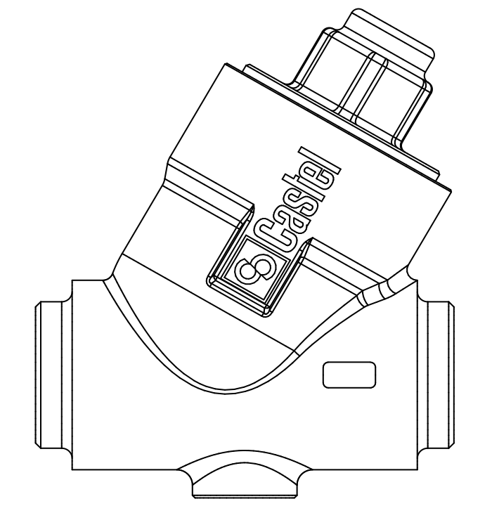 止回閥3125N/9,黃銅ODS,連接直通