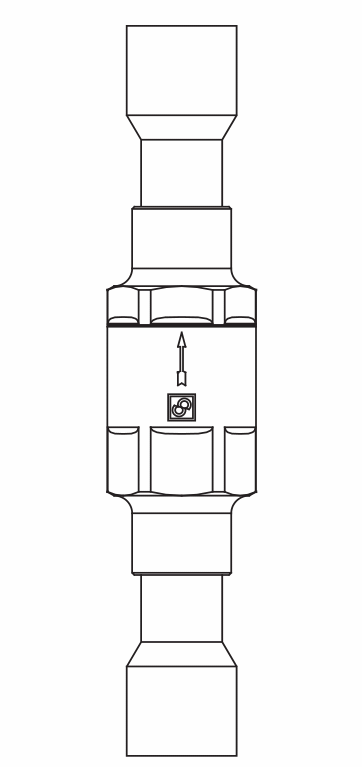 止回閥3132/5,紫銅ODS,連接直通