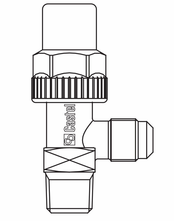 貯液器閥門6110/21,螺紋接頭