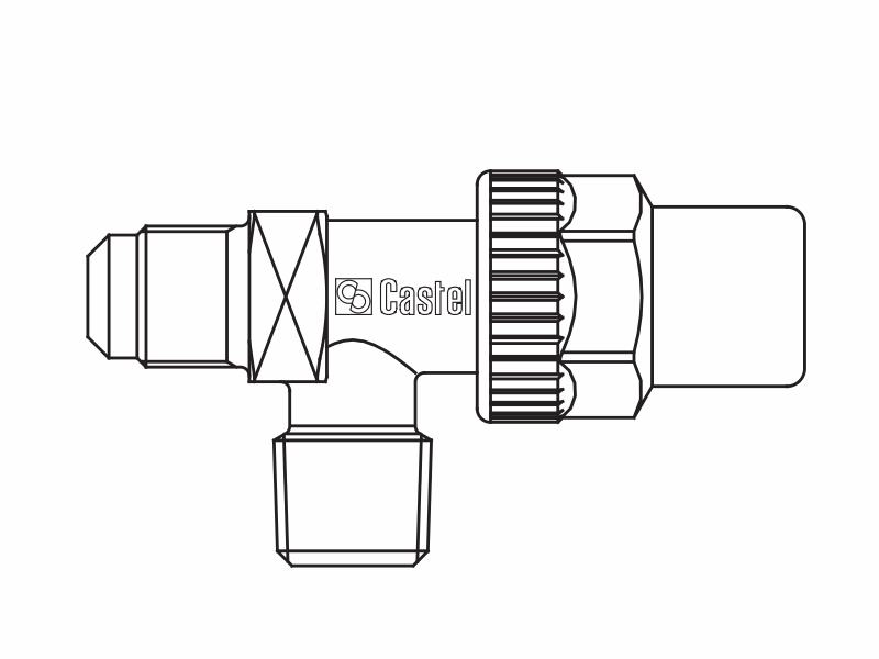 貯液器閥門6120/22,螺紋接頭